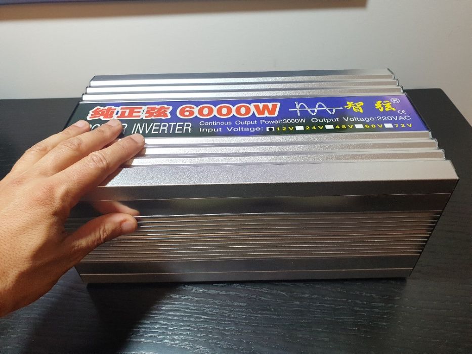 Inversor ONDA PURA 6000w conversor corrente 12v 220v inverter