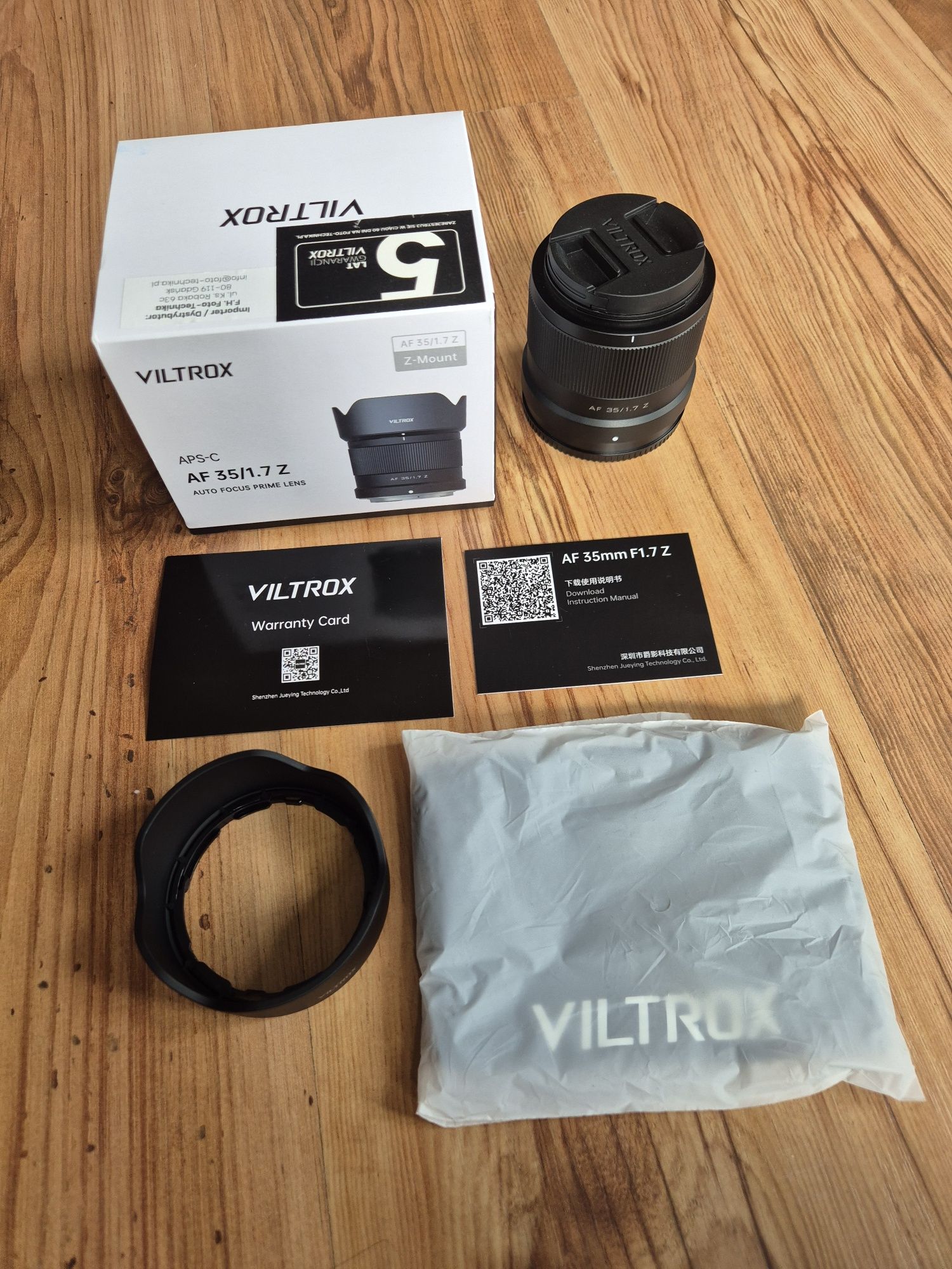 Obiektyw Viltrox Air AF 35mm 1.7 Nikon Z jak nowy