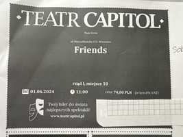 Teatr Capitol Friends  4 bilety I rzad 01.06.2024