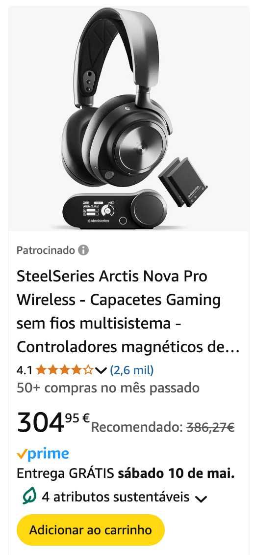 Steelseries Artics Nova Pro Wireless