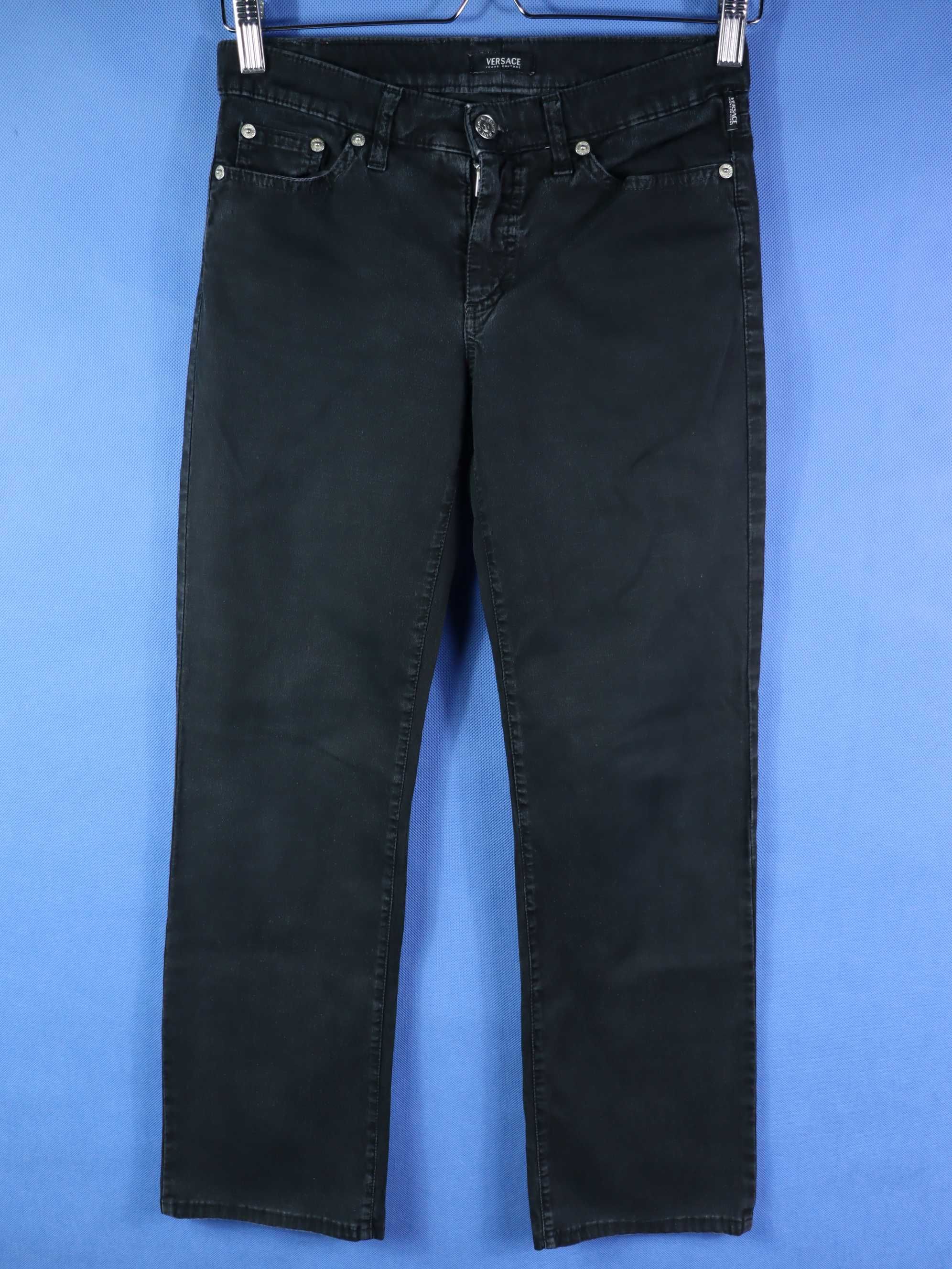 Versace Jeans couture damskie spodnie jeansy szare washed stretch M 38