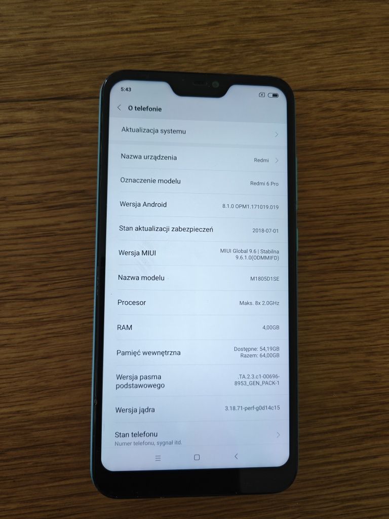 Redmi 6 Pro 64 GB