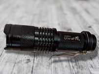 Latarka LED ultra fire dioda cree q5 zoom 3 tryby AA