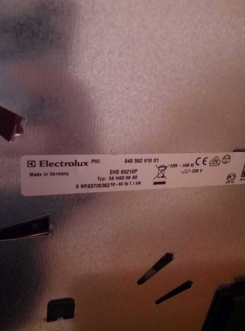 Электрическая поверхность ELECTROLUX EHS 60210 P
