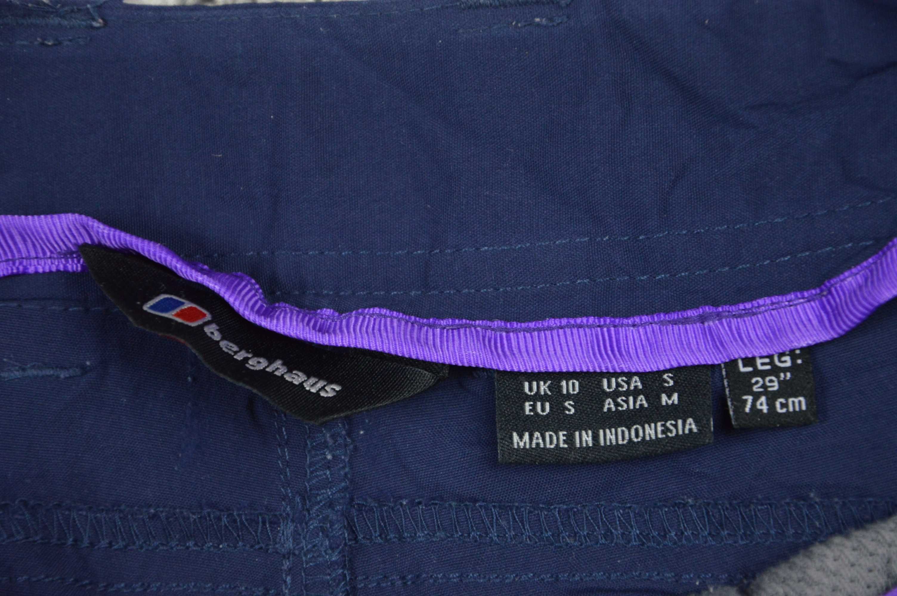 Berghaus damskie spodnie trekkingowe lekkie outdoorowe - S