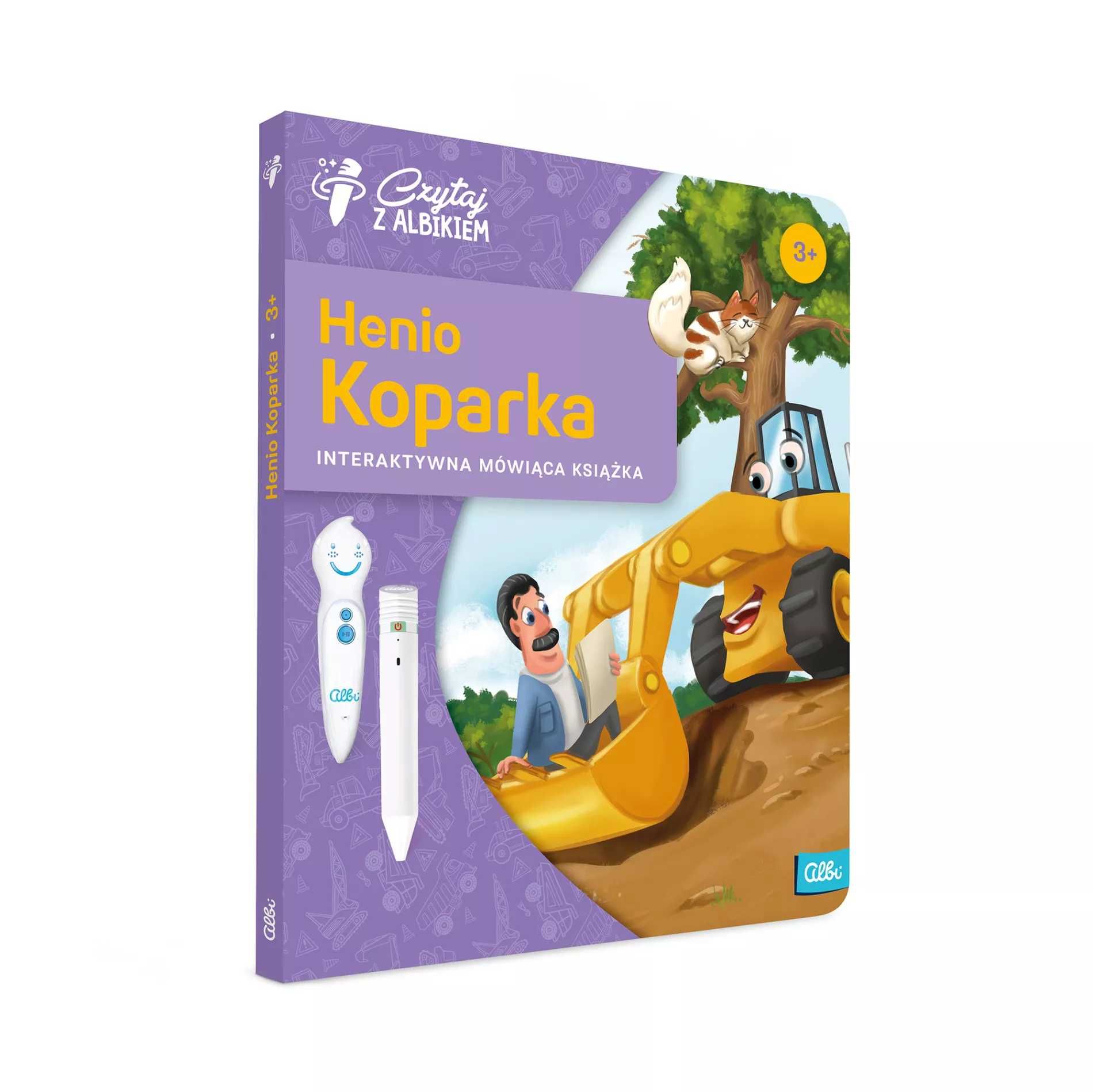 Czytaj z Albikiem Henio Koparka 3+ Interaktywna Książka Mówiąca Albi