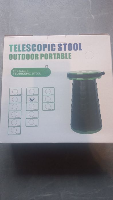 Stołek przenośny taboret TELESKOPOWY 46cm