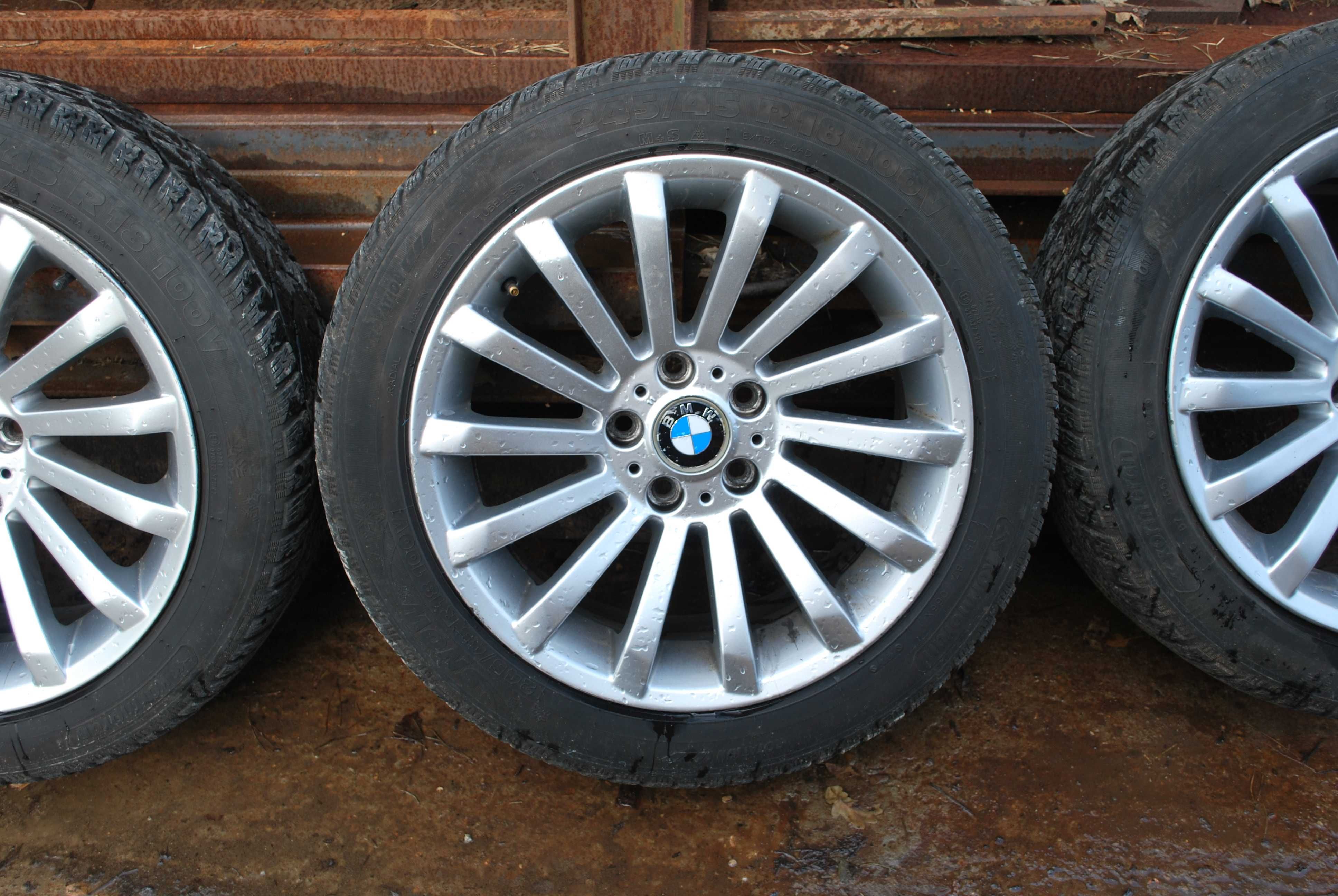 Koła 245/45 R18 5x120 Alufelgi +opony zimowe BMW 5 F10 F11 ET34 + ET37