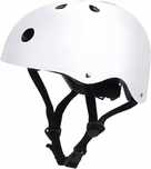 LeapBeast Kask rowerowy deskorolka hulajnoga BMX L Biały 57-61cm