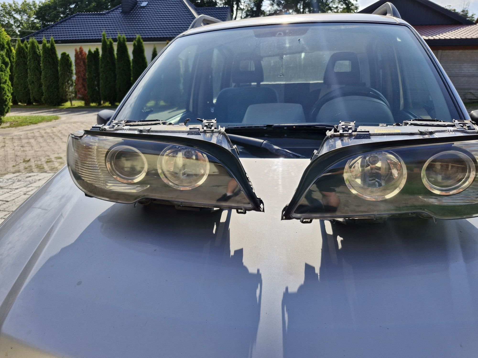 Bmw e46 coupe lift lampy przednie komplet soczewka