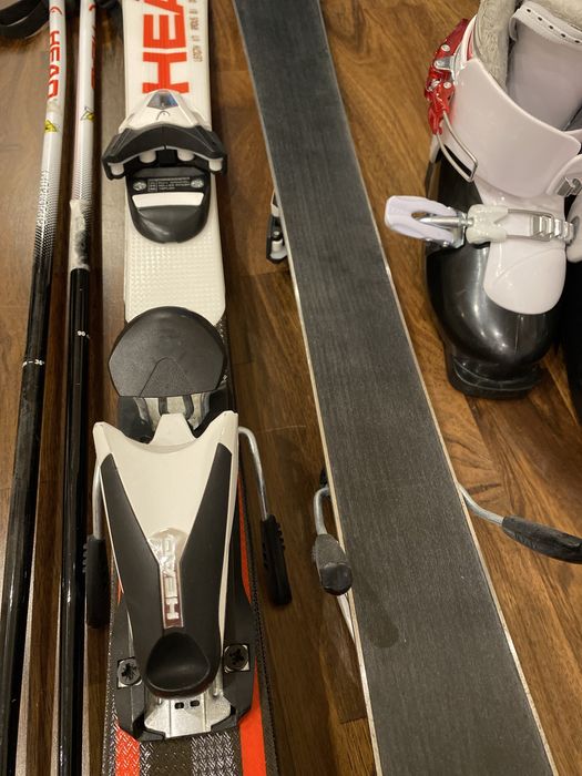 Гірські лижі Head 117 см довжина+ комплект з паличок, ботінок
