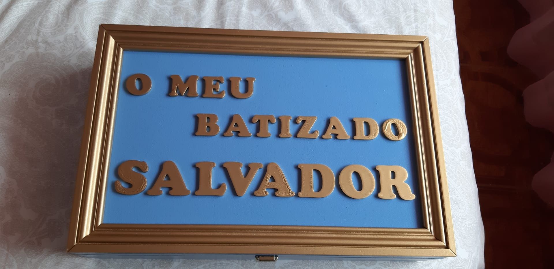 Porta velas batizado