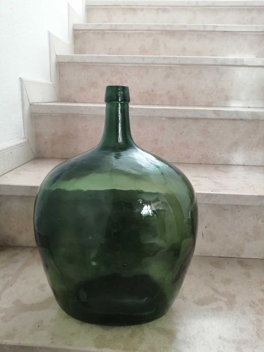 Garrafão vidro verde grande