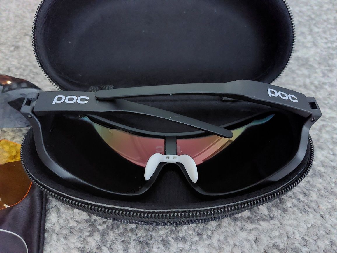 Okulary POC Przeciwsłoneczne Sportowe z Etui +3 szkła Unisex