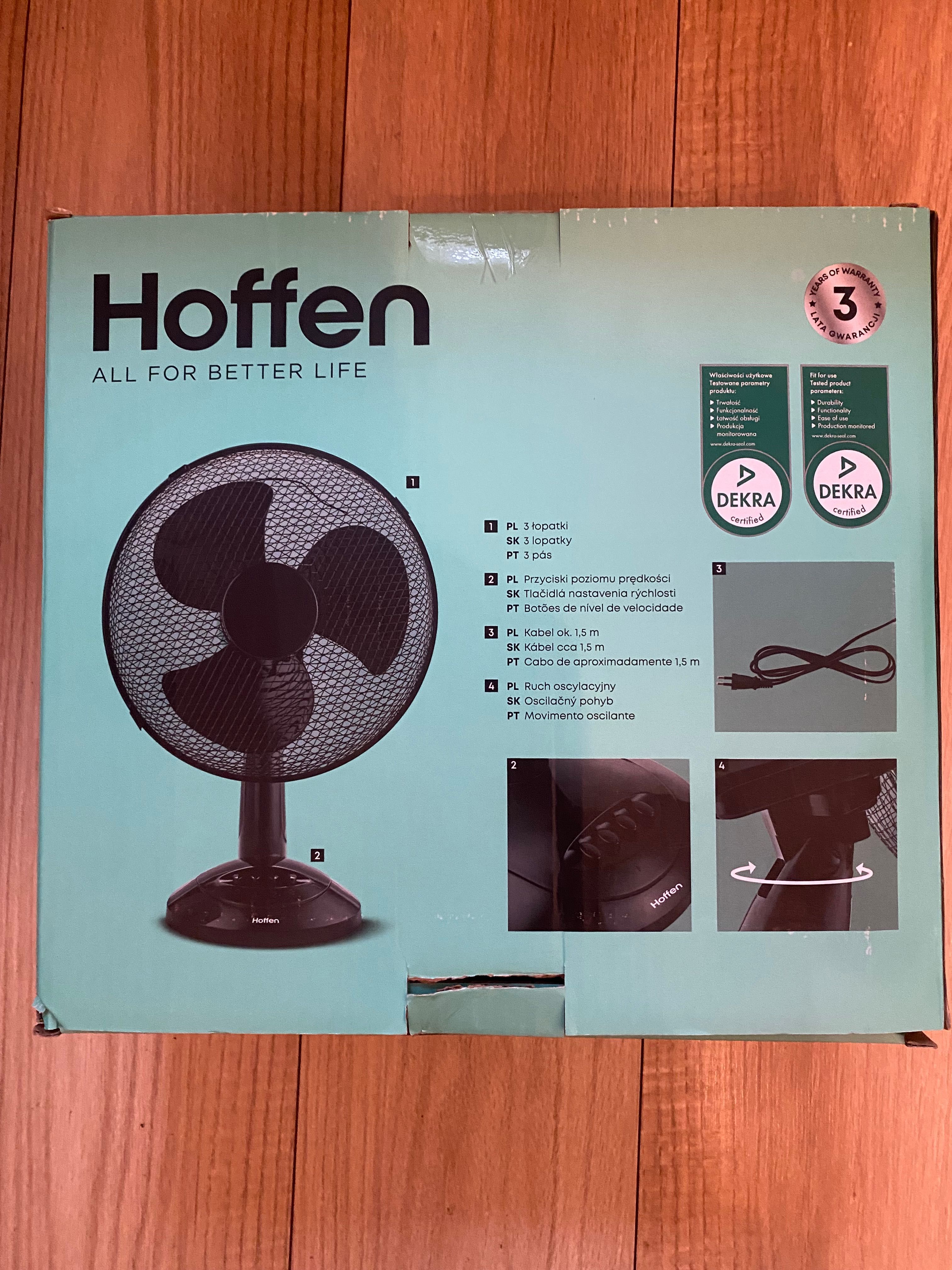 Wentylator biurkowy 35W Hoffen