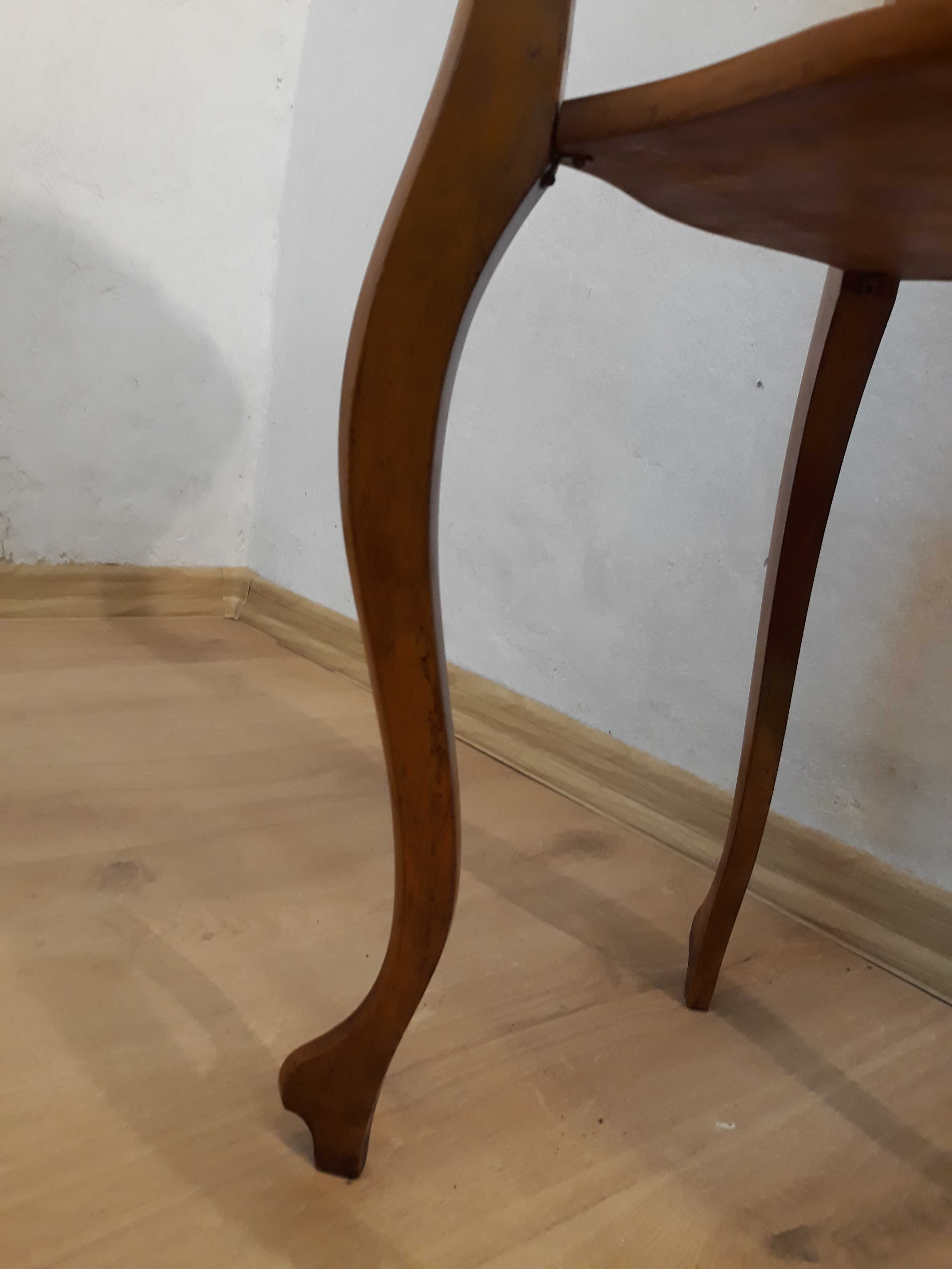 Toaletka łazienkowa szafka Biedermeier drewniana ludwik marmurowy blat