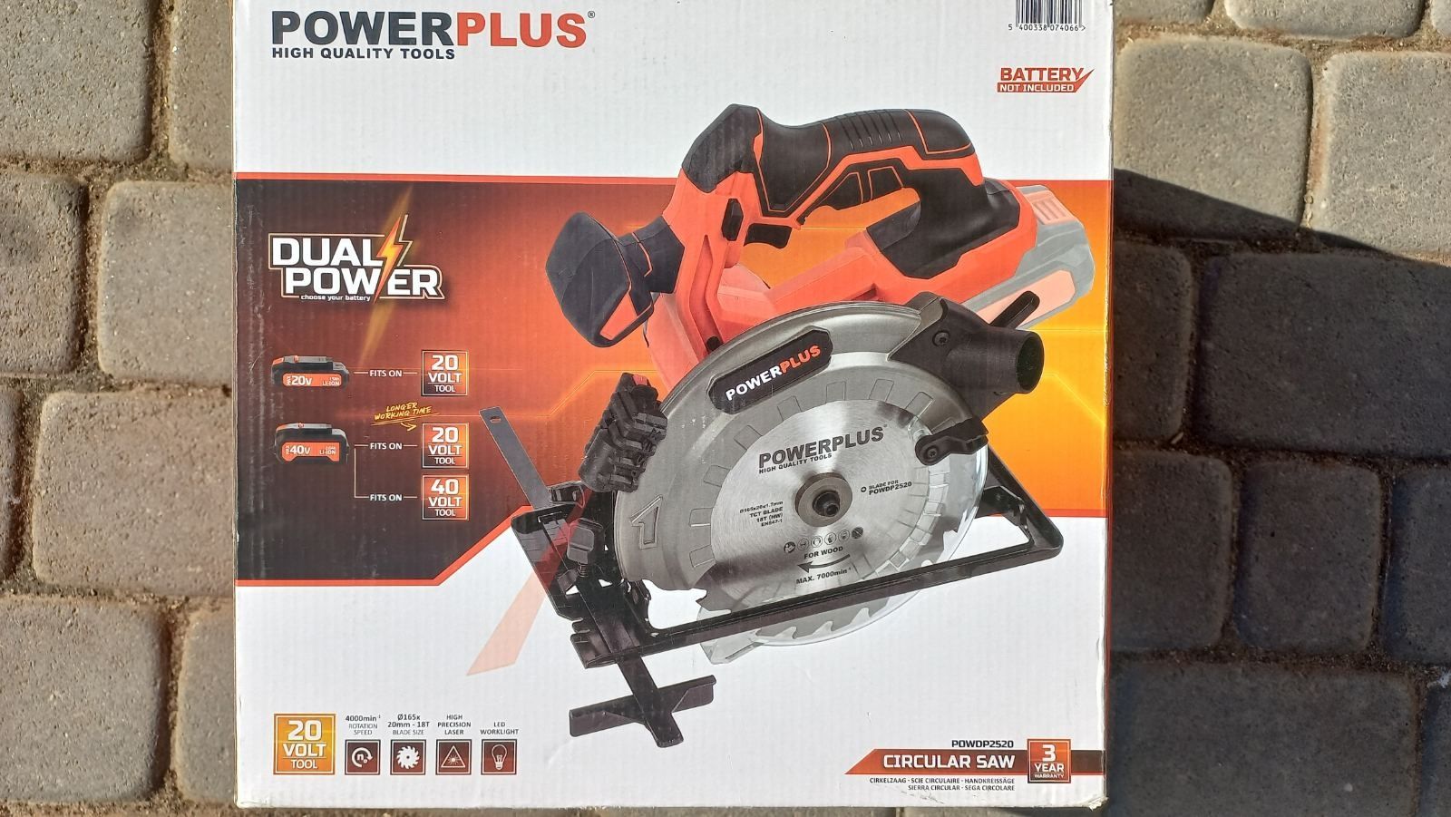 Акумуляторна паркетна пила powerplus powdp2520