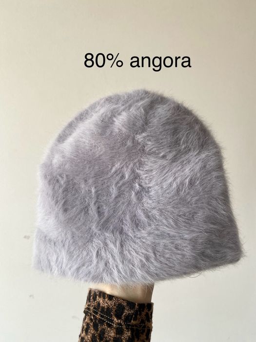 NOWA wełniana czapka z angory puszysta miękka premium toczek