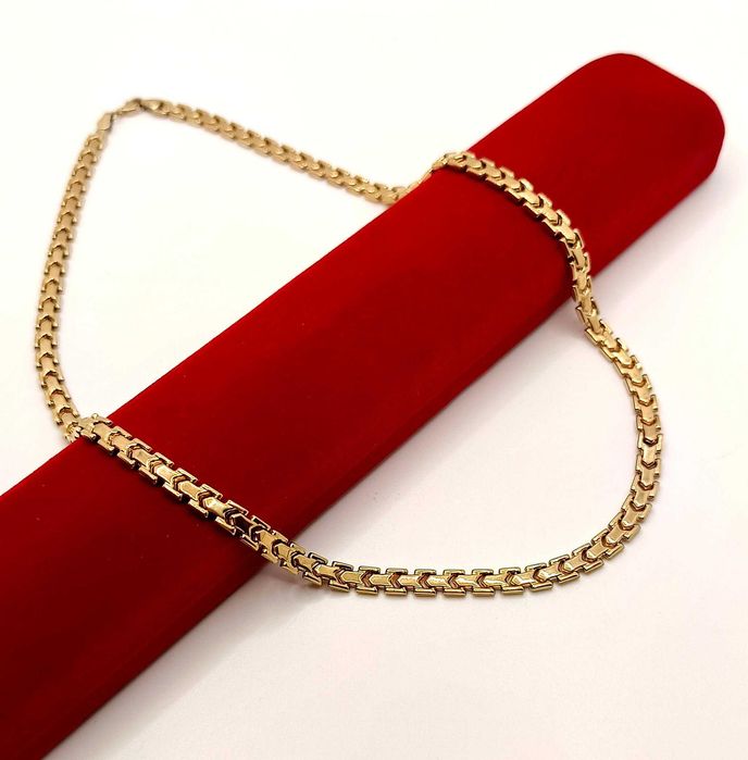 Złoty łańcuszek naszyjnik YES Pr.333 W:13,95gr Dł:50cm Szer:5mm