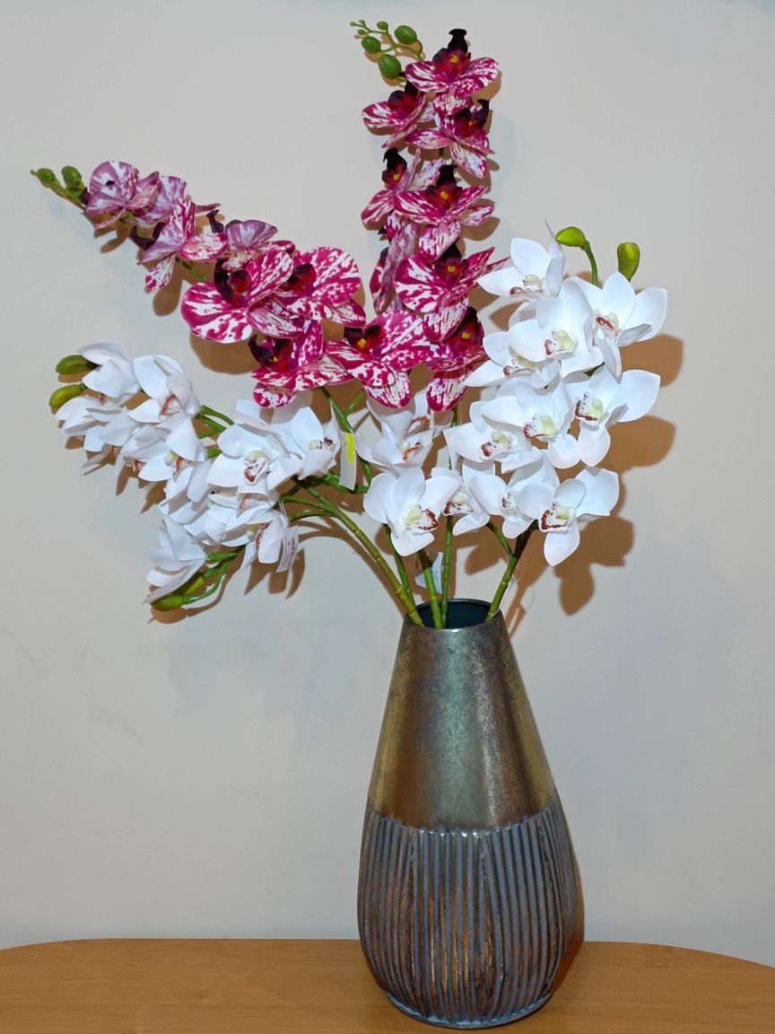 Gałązka storczyka storczyk - biała 75 cm