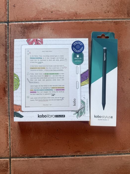 Kobo lobra colour com stylus 2 e capa original