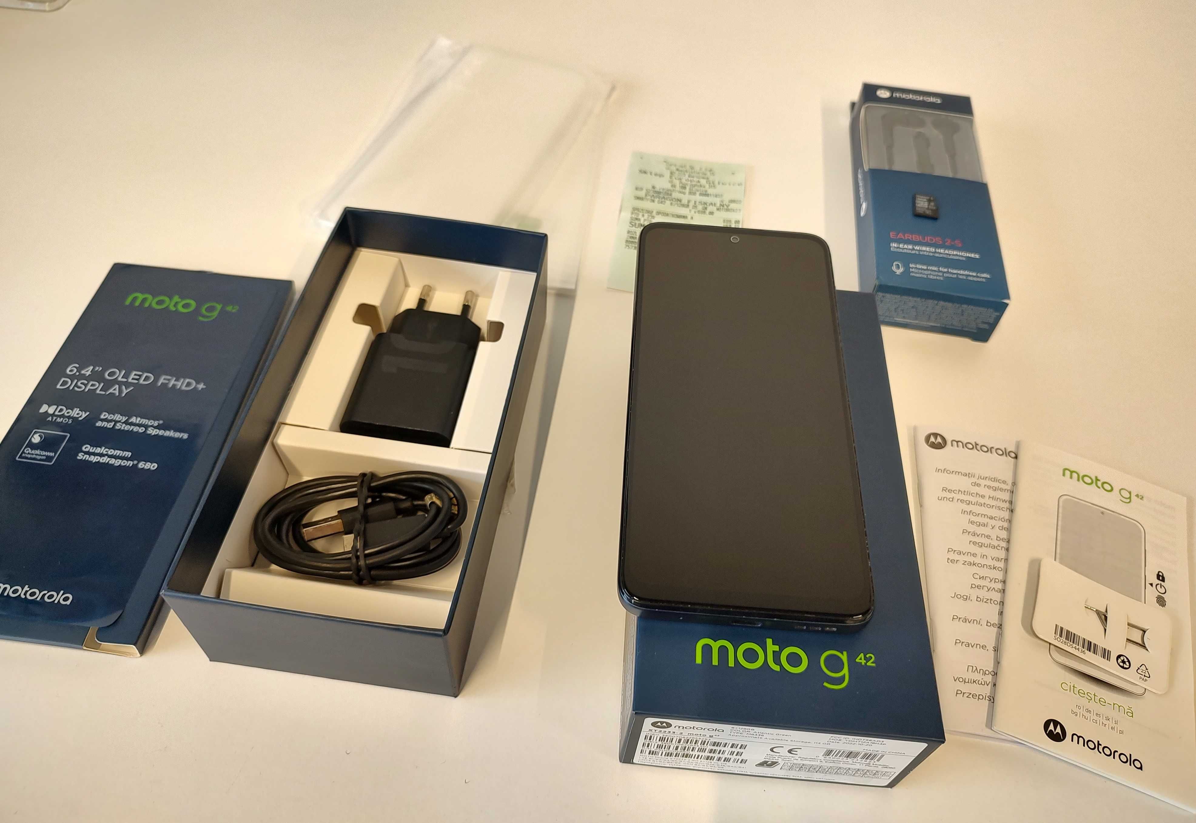 Motorola Moto G42 Green OLED 6/128GB | Euro RTV AGD | Słuchawki Moto
