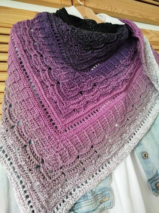 Damska chusta ręcznie robiona bawełniana SUPER PREZENT NA KAŻDĄ OKAZJĘ