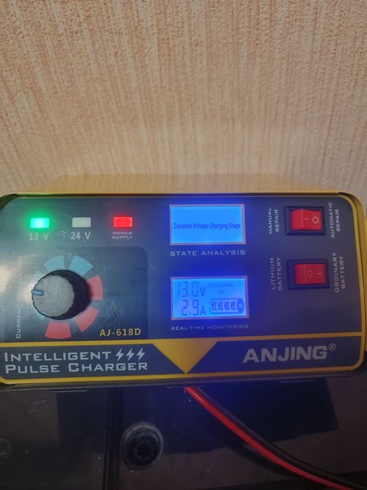 Зарядные устройства АNJING AJ-619D на 12В/24В  ОРИГИНАЛ 100%,