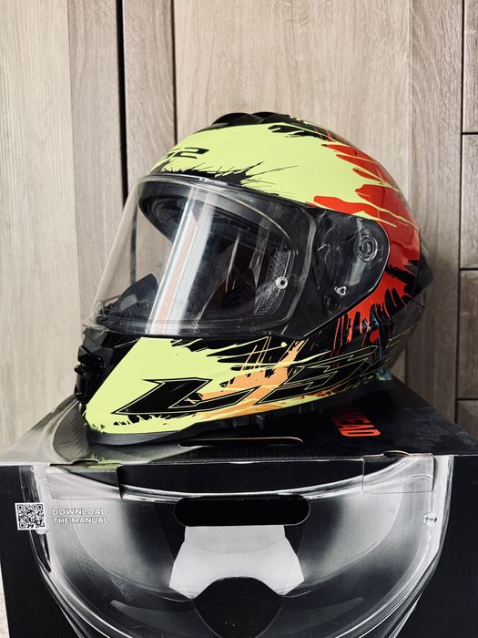 Мотошлом LS2 FF800 Storm Drop повний комлект з коробкою