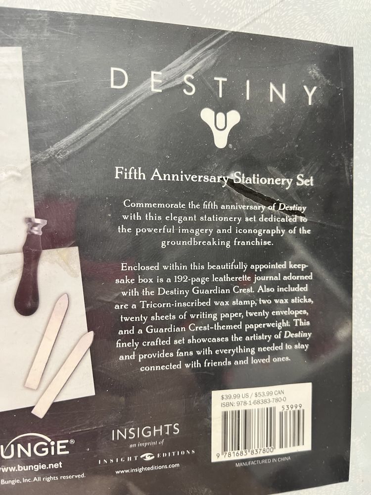 Zestaw Destiny 5th Anniversary Deluxe Stationery Set Papeteria