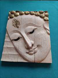 Obraz tryptyk płaskorzeźba Budha ethno boho hippie