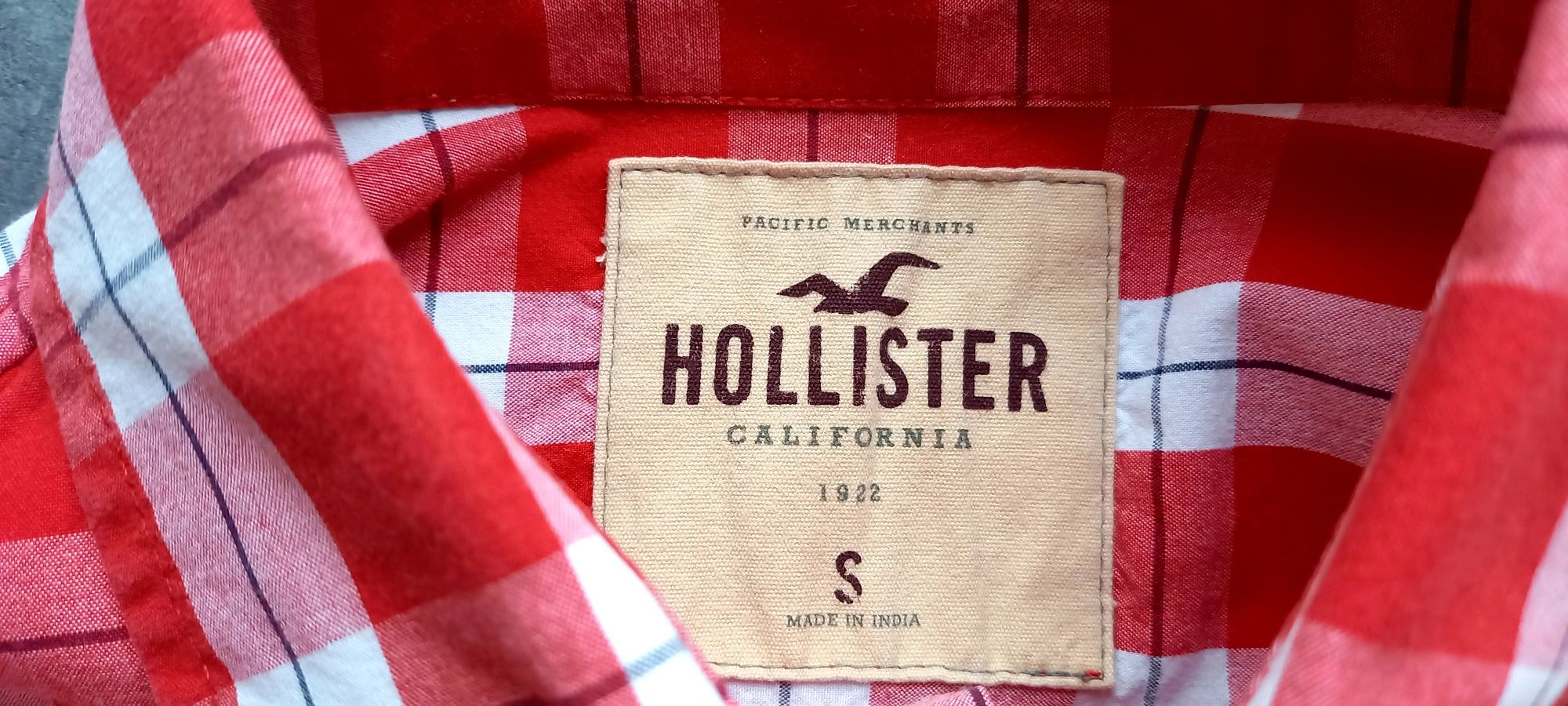 Hollister by Abercrombie&Fitch, męska koszula w kratkę, roz. S