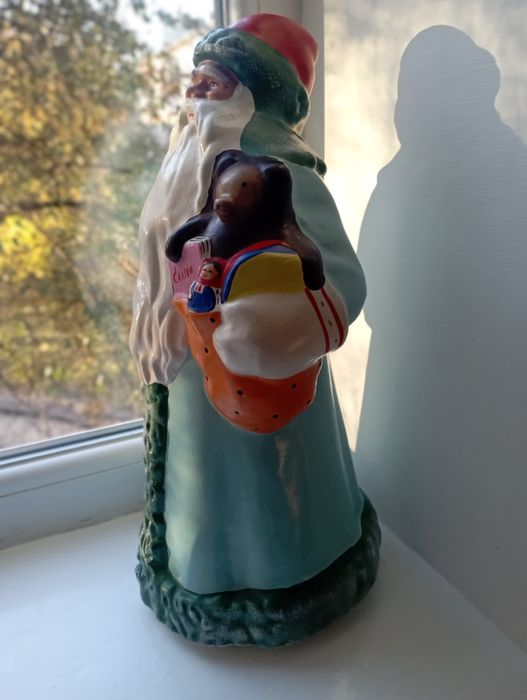 Старинная игрушка Дед мороз опилки 1964г Киров СССР