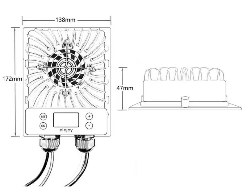 MPPT контролер STEP-DOWN 600W. IN 17-55V, OUT 10-30V (регулювання)
