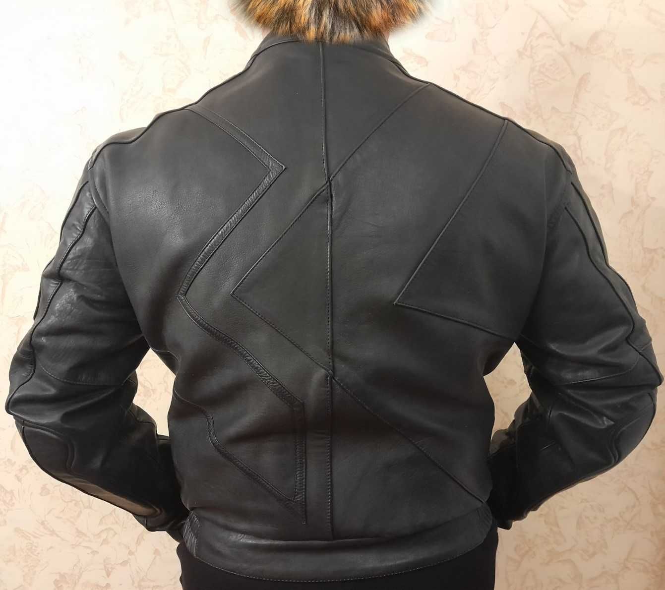 Мотокуртка шкіряна мото куртка