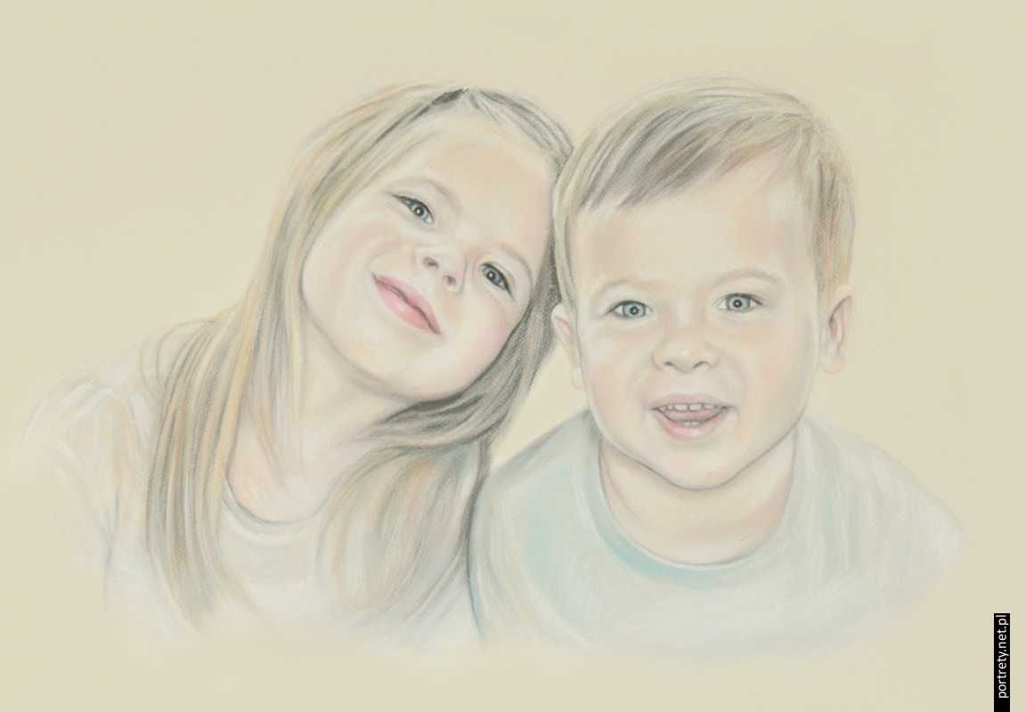 Portret, Rysunek, Obraz - ze zdjęcia NA ZAMÓWIENIE - od A4 do 100x70cm