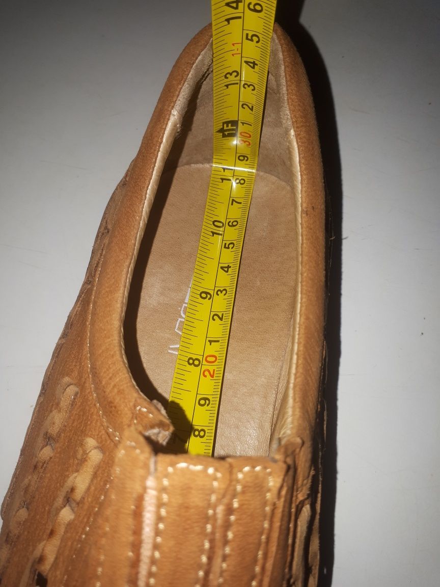 (28 - 28,5см) Мужские кожаные туфли, мокасины.