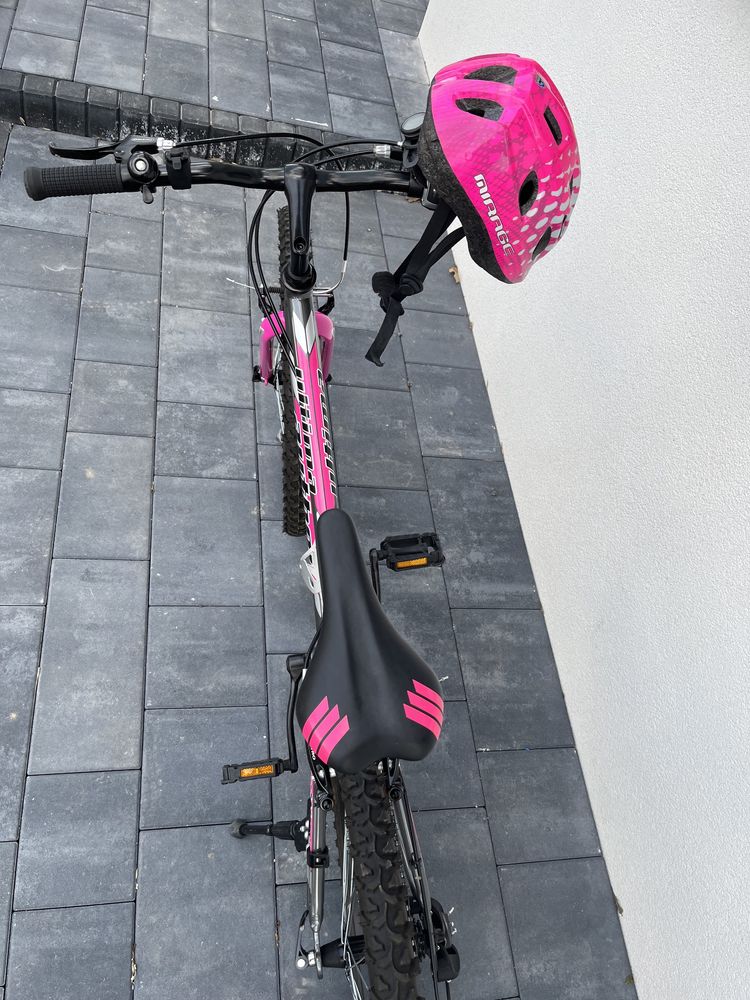 Rower Autor 24’ szaro-różowy