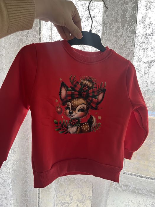 Новорічний світшот для дівчинки