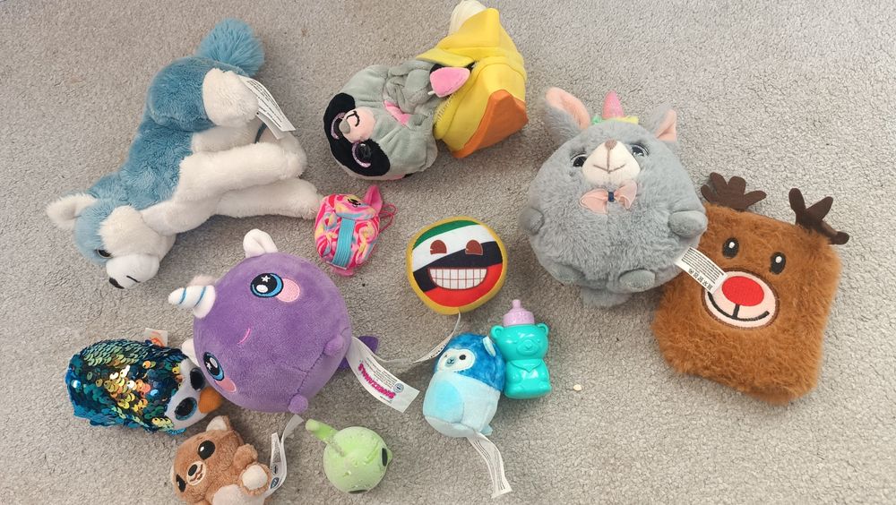 Mix zabawki squishmallows flockies ciastusie ty furreal