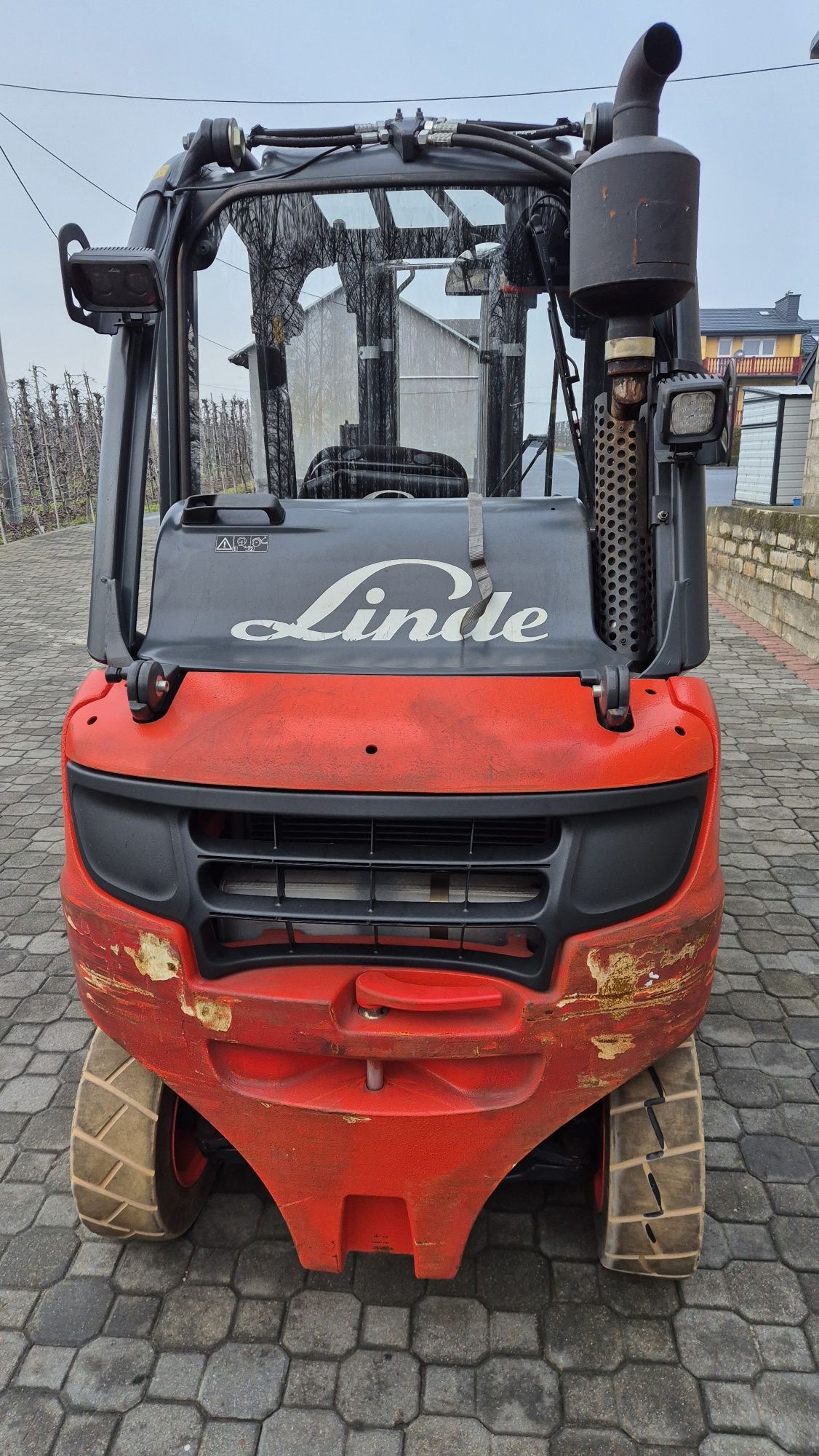 Wózek widłowy LINDE H25T EVO, triplex, przesuw, terenowy GAZ