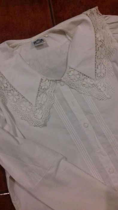 Blusa de rancho com renda