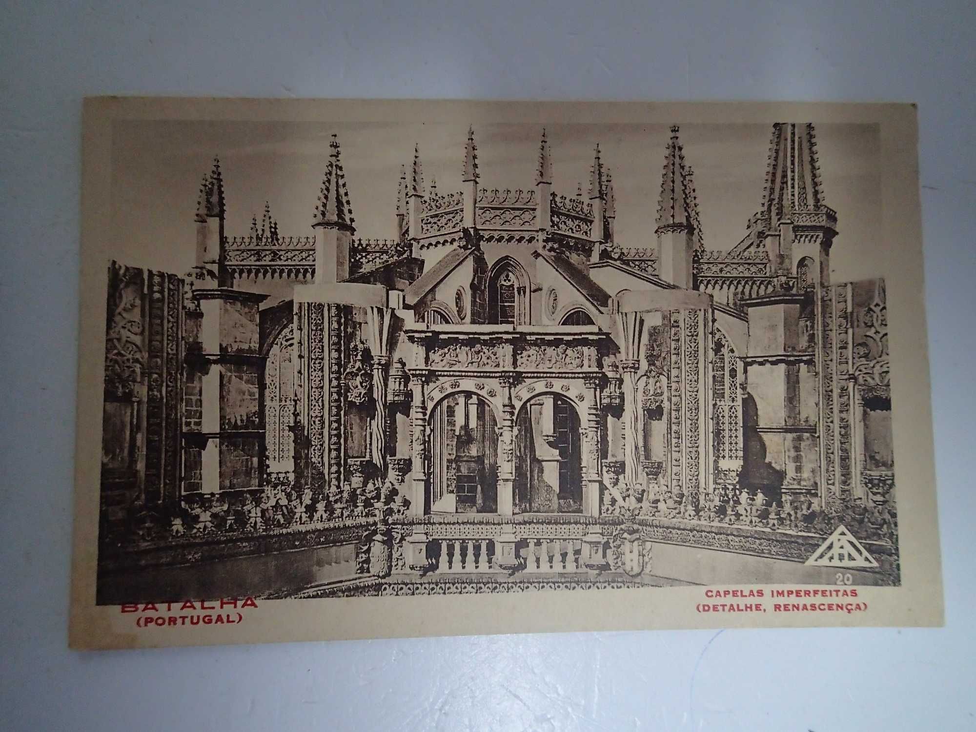 Dois postais antigos do Mosteiro da Batalha