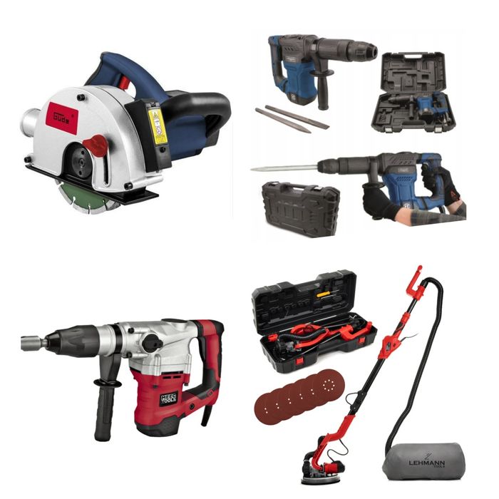 Młotowiertarka, młot udarowy,wyburzeniowy, żyrafa, bruzdownica wynajem