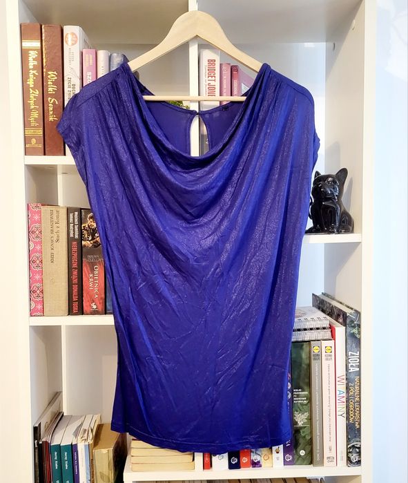 Kobaltowa Bluzka r 38 H&M
