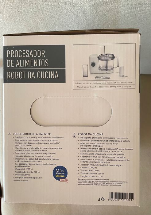 Processador ralador de alimentos Silvercrest (Mandolina eléctrica)