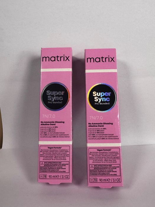 Matrix Super Sync Pre-Bonded, krem do koloryzacji 7N/7.0, 90ml