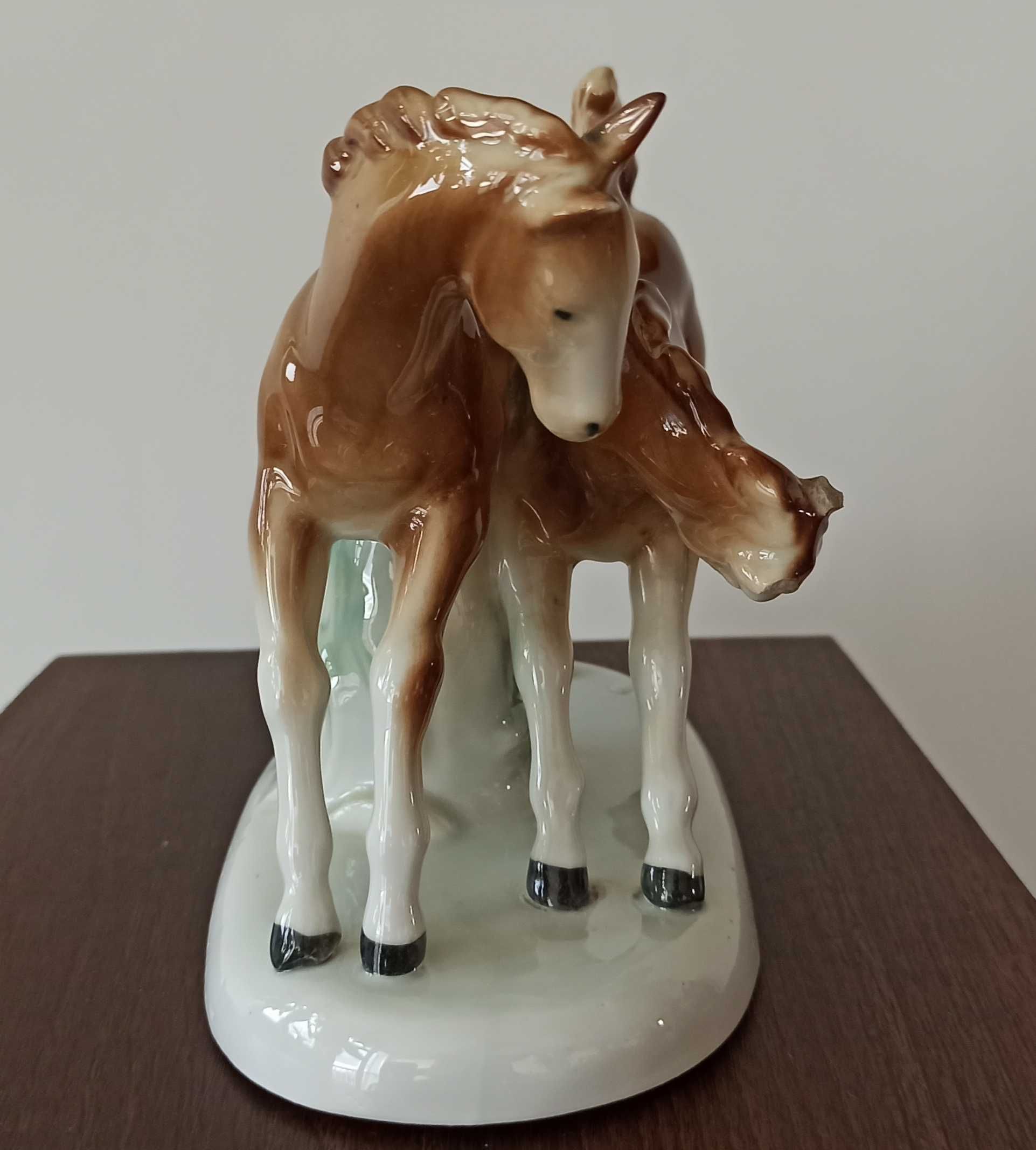 Figurka porcelana konie Grafenthal