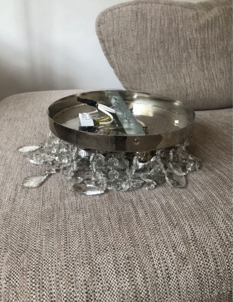 Żyrandol lampa sufitowa chandelier Ikea nowy krysztatki crystals Rinna