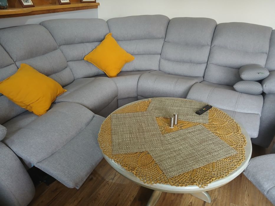 Kanapa narożna z fotelem